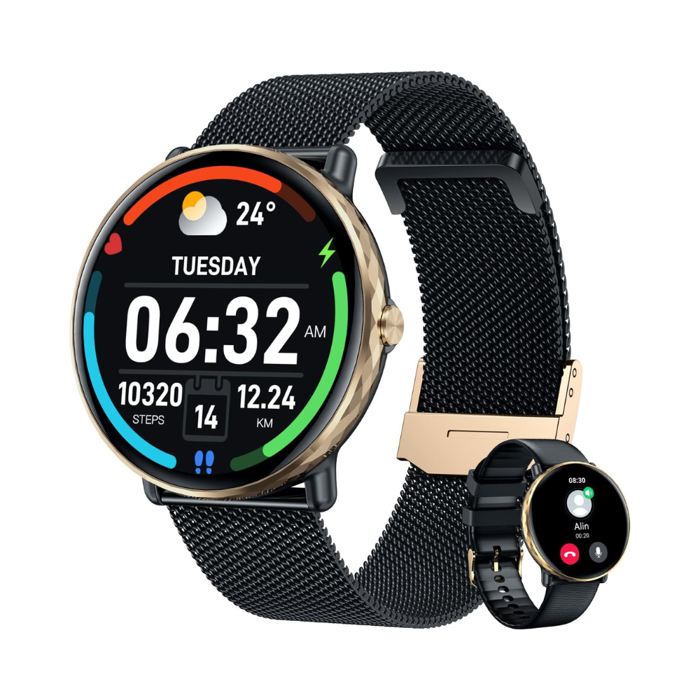 Smart Watches for Men Women Android iOS Phones Touchscreen Waterproof Waterproof Blood Pressure Heart Rate Step Sport Pedometer