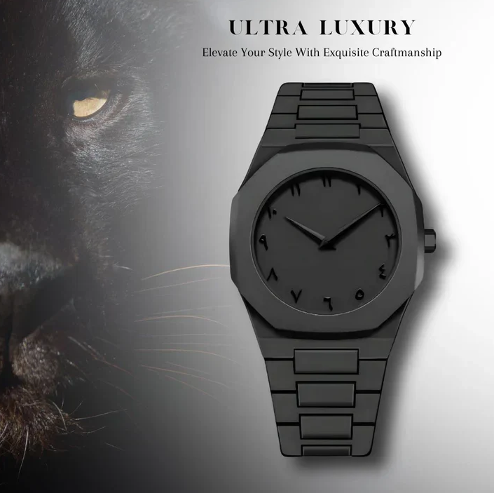 Arabic Aura Watch - Modern Creative Design Waterproof