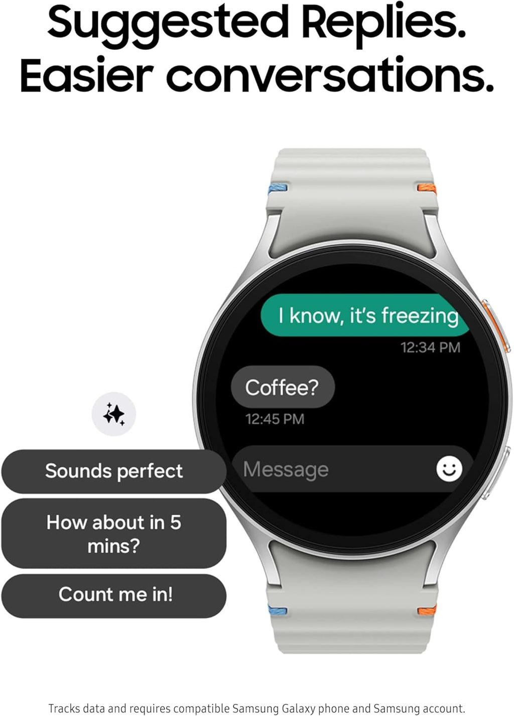 Samsung Galaxy Watch 7 (40mm, Bluetooth) – AI Smartwatch with Energy Score & Wellness Tips