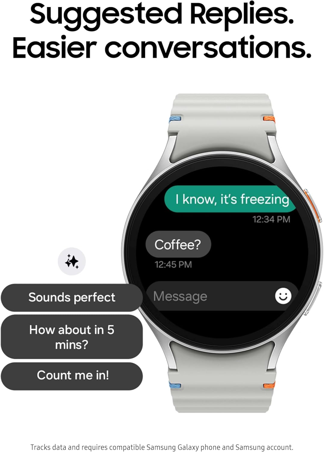 Samsung Galaxy Watch 7 (40mm, Bluetooth) – AI Smartwatch with Energy Score & Wellness Tips